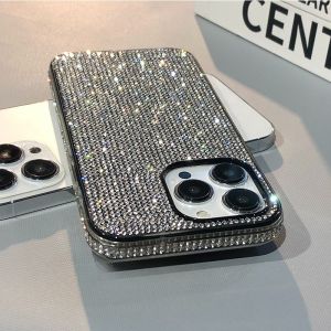 Luxury Glitter Diamond Gradient Case for iPhone 15 14 13 Pro Max 11 12 X Xr Xs 7 8 Plus Bling Rhinestone Shiny Shockproof Cover