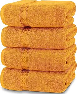 𝐁𝐚𝐭𝐡 𝐓𝐨𝐰𝐞𝐥𝐬 - Hotel Towels 70x140cm Hotel Grade 100% Cotton Ultra Pulfy 550 GSM Homestay Airbnb Resort Budget Hotel Use Spa Towel Lightweight Towels Perfect for Daily Use Tuala Mandi Dewasa 1STEP SHOP