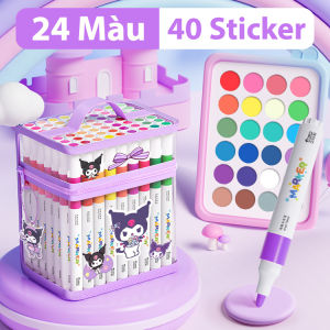 Bút Màu Acrylic Kuromi / My Melody - 60 Màu Sắc Tươi Sáng Tô Trên Mọi Chất Liệu DIY Không Phai