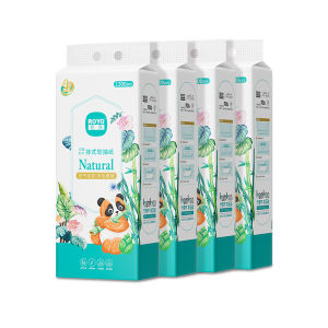 【4 Packs】RoyoPanda 4Ply Hanging Tissue Facial Tissue Soft Deluxe Mas Maraming Bilang Baby Skin 1300 Sheets