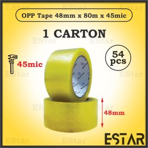 1 Carton 48mm High Quality Opp Tape Fragile Tape School Use Packaging Use Wrapping Save Cost Good Quality [OPP02]