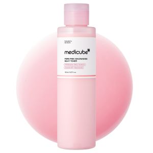 Medicube Pink Niacinamide Milky Toner 150ml | Evens Skin Tone Fades Dark Spots PDRN + Niacinamide + Panthenol Barrier Repair Hydrates & Evens Tone