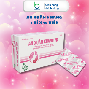 Viên Uống AN XUÂN KHANG YB Hỗ Trợ Giảm Mất Ngủ Khô Da Cân Bằng Nội Tiết Tố Nữ - 30 viên