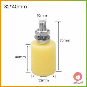 AW 1 ชิ้น ล้อประคอง ไนล่อน ขนาด 32มม. 40มม. ตลับลูกปืน ไนล่อน อะไหล่สำหรับทำประตูรั้ว Slide Gate Guide Roller