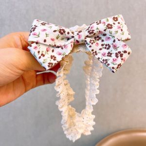 Bandana Bayi Newborn Bando Anak Karet Model Bow Renda Pita Bayi Perempuan Aksesoris Fashion HS AR11