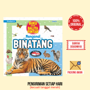 Buku Untuk Balita Pintar Mengenal Binatang (Khadijah N)