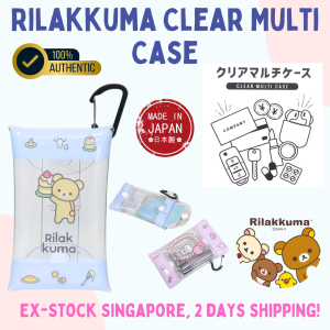 [Direct from Japan] Stock SG 100% Original San-X Japan Rilakkuma Accessory Clear Multi Case & Pouch
