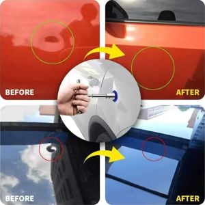 PENGQ T Rod Car Dent Repair Tools DIY with Gasket Auto Body Repair Set Deformed Surface Repair Auto Dent Pulling Tabs Repair Tool Auto Metal Body Repair