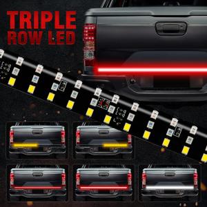 Tailgate LED Light Bar Reverse Turn Signal lamp Triple Row 5-Function hilux Fortuner bt-50 revo