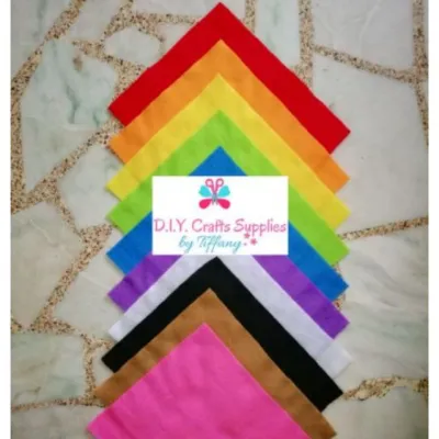Soft Felt Cloth per piece 9 by 11 inches for DIY keychain and hair accessories