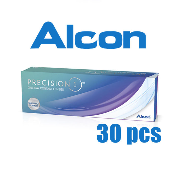 Alcon PRECISION 1 (30pcs) One Day Clear Contact Lens Silicone Hydrogel ...