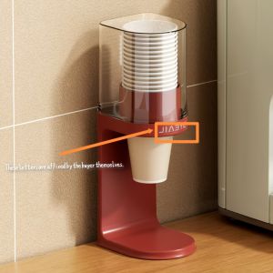 1pc Countertop Cup Dispenser Bathroom Cup Holder Countertop Home Coffee Cup Storage Rack Water Cooler Dispenser Cup Holder for Home Office Hospital Gym