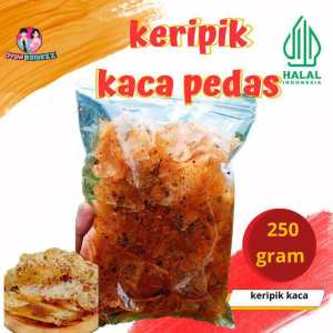 Oyun Kriukzz - Keripik Kaca rasa pedas 250gr/ KIRCA BLEDAG PEDAS NAMPOL / KIRCA KRIUK HOT