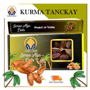 Tamrah Kurma Tangkai Premium Deglet Nour Branch Dates of Tunisia 400gm