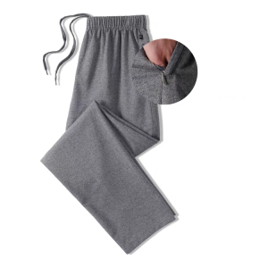 Mens pants sports loose casual straight pants Korean version of the trend loosen drawstring sports pants