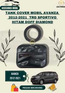 Tank Cover Tutup Tangki Mobil Toyota  Calya Hitam Doff