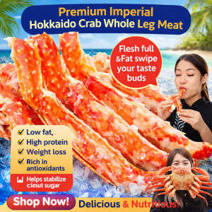 Extra Large King Crab Whole Leg Meat Hokkaido Selection Cooked Frozen Premium Quality Seafood Family Feast