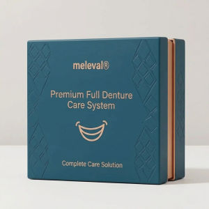 Full Mouth Dentures Premium Complete Denture Set/Upper And Lower Jaw Replacement/Removable Dental Prosthesis For Adults/Easy To Wear Natural Fit