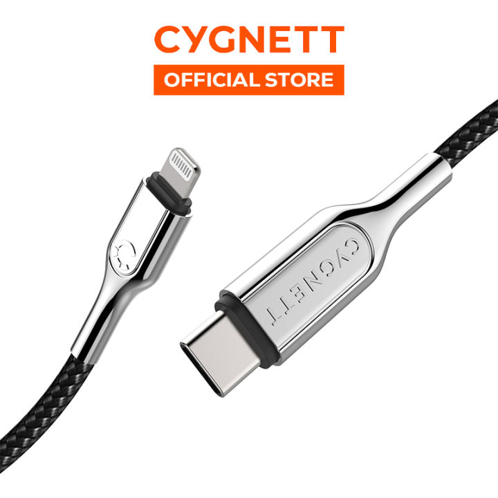 Cygnett Armoured Lightning To Usb C Cable Fast Charging 50cm1m2m 