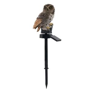 【Ready to Ship】Solar Powered Owl Floor Lamp Outdoor LED Lamp Garden Lamp Post Waterproof Solar Powered Walkway Decoration Lantern