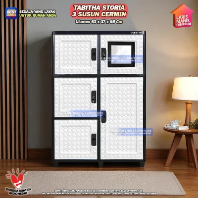 Lemari Kabinet Tabitha Storia Lemari Pakaian Rak Buku Lemari Serbaguna Lemari Plastik Minimalis