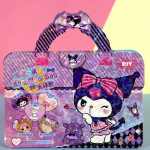 Allieuka Kuromi Stickers Book Cartoon DIY Dress Up Princess Sticker Bag Quiet Book Girls Gift Play Kit Birthday Gift