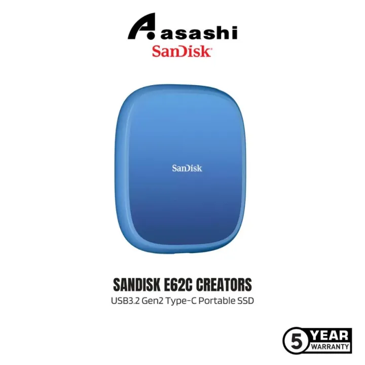 Sandisk E62C Creators M*gsafe 1TB/2TB USB3.2 Gen2 Type-C Portable SSD