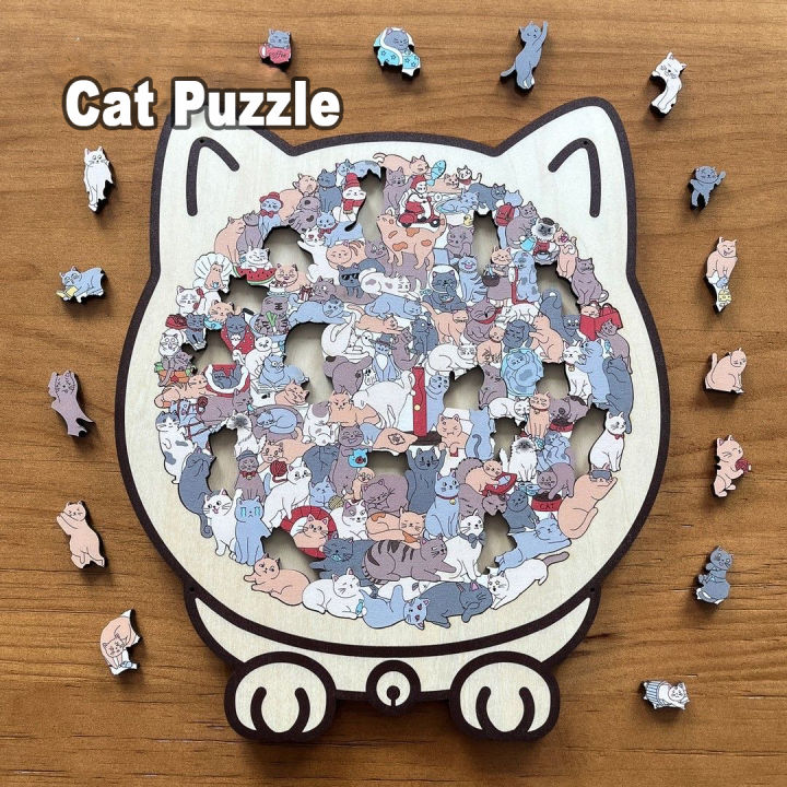 Morandi%20Alien%20Woodland%20Birthday%20Gift%20Women's%20Jigsaw%20Puzzle%20-%20Cat%20Cat%20Puzzle%20Set%20with%20135%20Pieces%20-%20Image%209