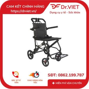 Xe lăn du lịch sắt sơn bánh nhỏ X-195L