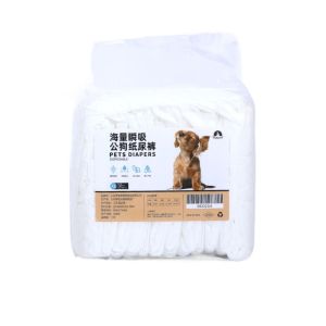 EQUOMT 10/12PCS Disposable Dog Diapers Cotton Leakproof Puppy Physiological Short Pet Accessories Breathable Pet Underwear Diaper Female Male Dog Physiological