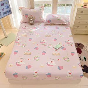 Dansunreve Bedsheet Cotton 1000TC Floral Fittedsheet Single/Queen/King Machine Washable Bed Sheet