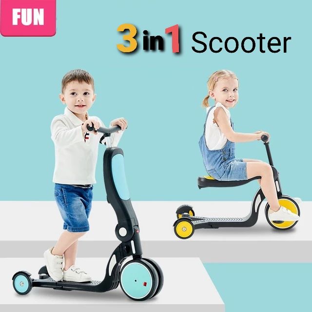 Convertible Tricycle Stroller 5in1 Kids Bike And Scooter For Kids