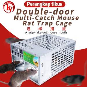 NEW 2024 Kuaibu High Quality Double-door Big Mouse Rats Live Trap Cage/Strong Catch Bait/Pest Control