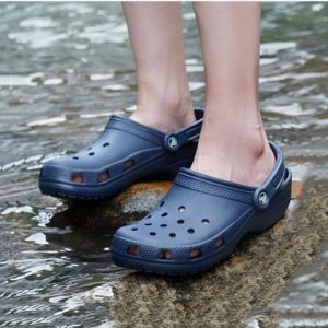 Sục Cross band classic nam nữ chính hãngfull box đi mưa tặng 10 sticker màu navy