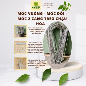 COMBO 10 MÓC VUÔNG - MÓC ĐÔI - MÓC 2 CÀNG TREO CHẬU HOA  SIZE 16 - 28 - MAI HUY SINCE 2008