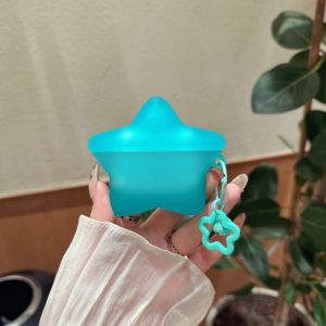 BESTITIT Vàng/Xanh Hộp đựng tai nghe Silicone Hình dạng sao Vỏ bảo vệ tai nghe Dễ thương Chống sốc Cho Airpod Pro/Chuyên nghiệp 3/3/4