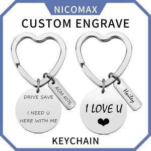Custom Made Keychain Engrave Keychain Nama Cute Customize Couple Set Anniversary Key Ring Keyfob Ukir Name