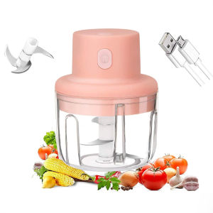 Blender Stainless Steel Chopper Hand 2L Blender Press Portable Elektrik Serbaguna Untuk Daging Dan Sayuran Multifungsi