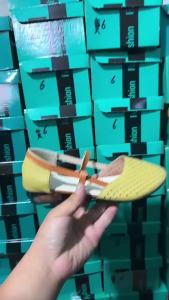 [Free Shipping] Summer New Leather Sandals for Women Round Toe Mid-Heel Soft Sole Non-Slip Hollowed-Out Breathable Womens Hole Sandals