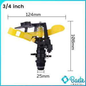 Baete 360 Degree Automatic Rotation Sprinkler Adjustable Rocker Arm Nozzle Garden Agricultural Irrigation