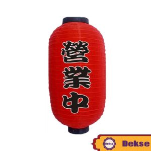 Lampion Lonjong Jepang / Japanese Capsule Lantern / Lampion Jepang Kapsul Dekorasi Restoran