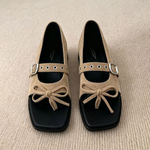 [Free Shipping] WomenS Height-Increasing Clip-Toe Sandals 2026 New Summer Bowknot Design For Skirts Open-Toe Roman Sandals