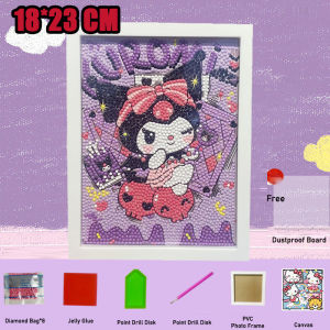 23*18CM Kids 5D Diamond Painting Set Cartoon Animal Pattern Childrens Handmade Crystal Diamond Painting Full Diamonds