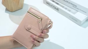 2023 New ladies purse  PU Short Leather Zipper Coin Purse 70% off Wallet In Stock [ Free Shipping ]