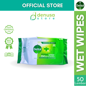 Tissue  Basah Dettol Wet Wipes Tangan Anti Bakteri Perlindungan Virus Kuman