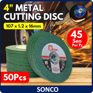 Ready Stock Stainless Steel Cutting Disc Metal Mata Grinder Potong Besi Murah 107x1.0x16mm Angle Grinder Cut Off Resin Circular Saw Blade