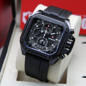 (BISA COD) Jam Tangan Pria Expedition E 6812 E6812 / EXP 6812 Original Garansi Resmi 1 Tahun - Tali Rubber