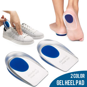 Silicone Heel Cup Pads Gel Heel Cups Plantar Fasciitis Inserts Foot Care Silica Gel Cushion Pad