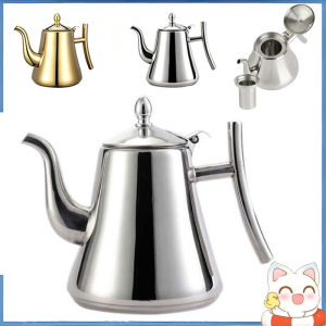 Stainless Steel Tea Kettle Anti Scald Filter Ergonomic Handle Goose Neck Pour Over Tea Coffee Maker