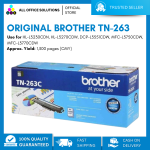 Original Brother TN-263 Genuine Toner use for (BKCMY) HL-L3230CDN DCP-L3551CDW MFC-L3750CDW TN263